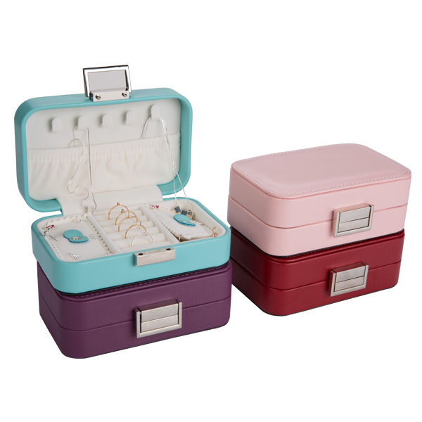 Хандмаде Локабле коробка кольца перемещения, случай ювелирных изделий перемещения Мулти цвета портативный