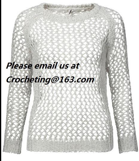 European Fashion Super Beautiful Mixed Colors Ribbed Knit Openwork Crochet Sweater Pullover