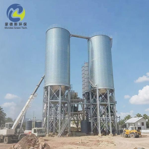 Spiral Steel Cement Storage Silo 10-10000 Tons Capacity Ground Installation