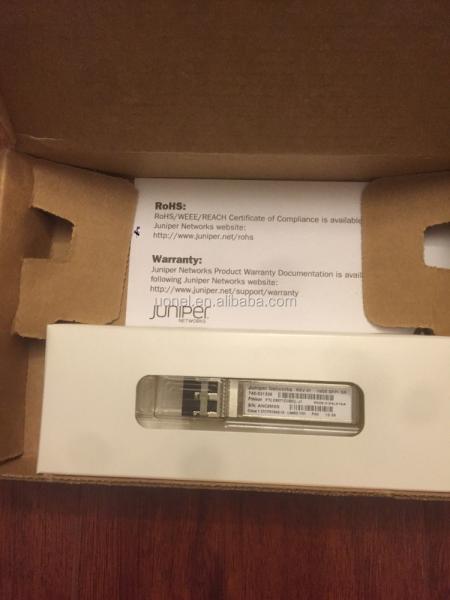 Juniper EX-SFP-10GE-SR,SFP+ 10GBase-SR 10 Gigabit Ethernet Optics, 850nm for up to 300m transmission on MMF