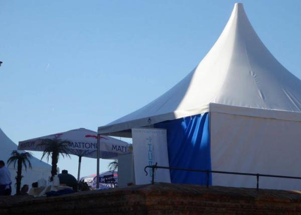 6x6m Chinese Hat Gazebo Aluminum Pvc Pogoda Tent With Clear Span For Outdoor Event