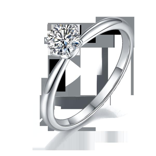 925 стерлинговых серебряных колец с бриллиантом Moissanite для захвата свадьбы