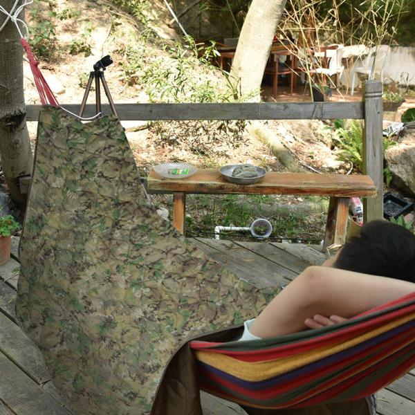 Outdoor Camping Emergency Cotton Camouflage Quilt Nap Blanket Button Multifunctional Quilt