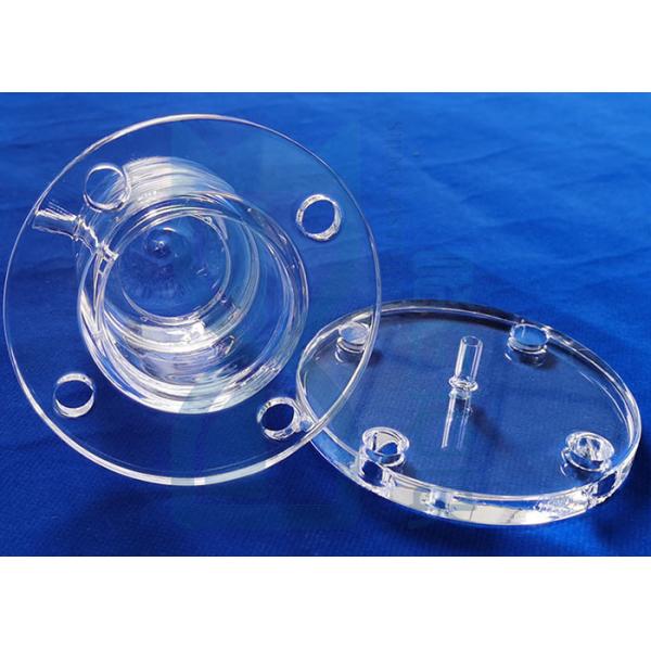 Ясная поверхностная пропускаемость фланца 80% вакуума трубки кварца большая УЛЬТРАФИОЛЕТОВАЯ