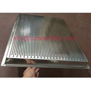 Stackable Perforated Stainless Steel Tray Food Grade Rectangle Baking Tray