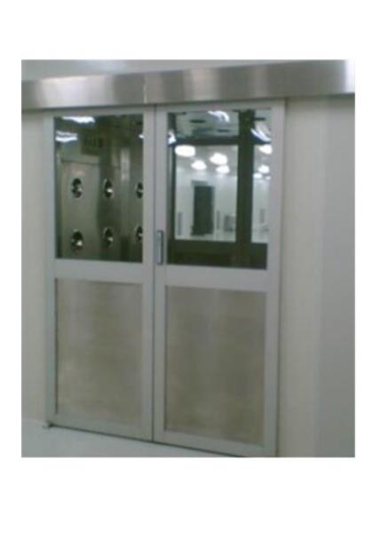 Powder Coated Steel Automatic Sliding Door Air Shower Tunnel For Electronic Factory