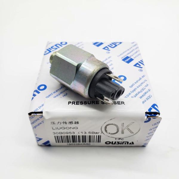 OUSIMA Pressure Sensor 30B0953 For LIUGONG Wheel Loader Pressure Switch 30b0952 30b0862 30B0953(13.5Bar)