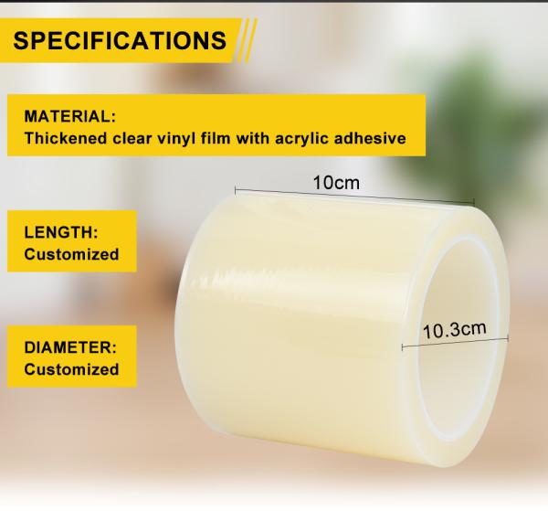 PE Temporary Customized Surface Anti Scratch Plastic Adhesive Protective Film For Acrylic Sheet