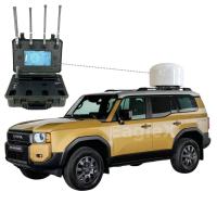 Polícia SUV Drone Jammer Militar 8000M Veículo Montado Jammer Para Patrulha de Fronteira