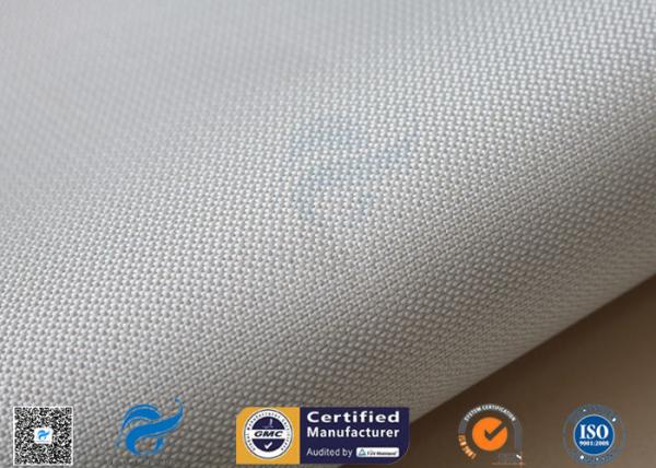 Pano de tecelagem 530g 0.5mm da fibra de vidro do silicone do cetim da junção de expansão um cinza lateral