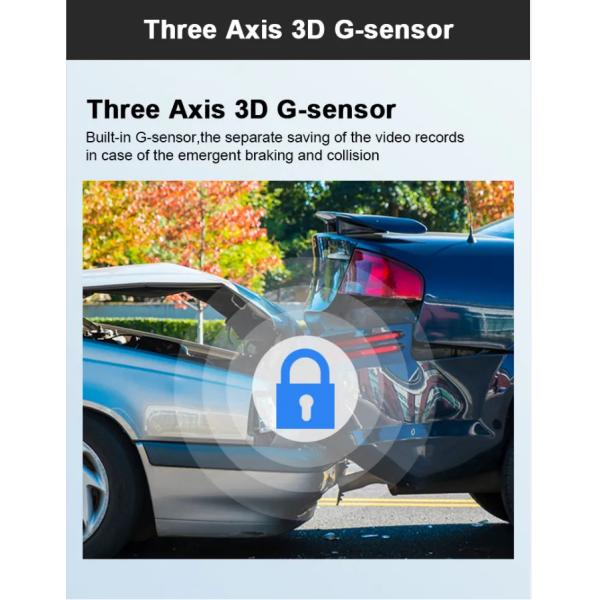 3 камера приборной панели автомобиля DVR кулачка WIFI GPS черточки экрана UHD 4K GPS IPS дюйма