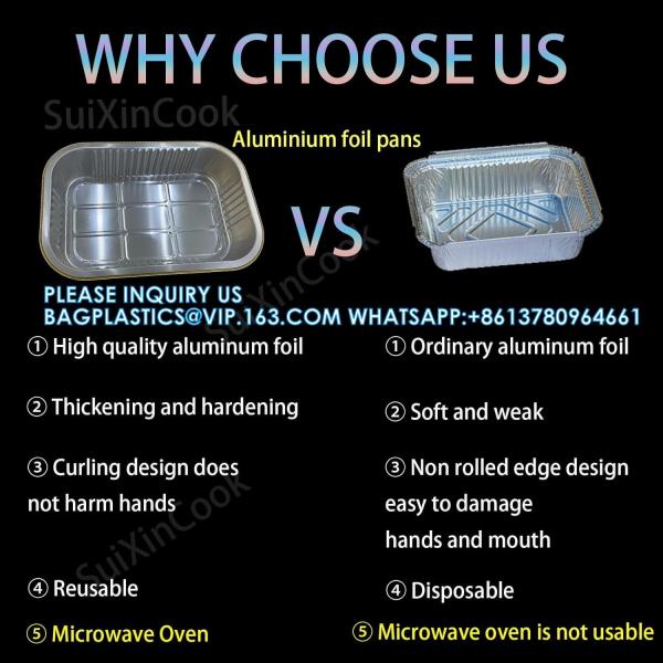 Aluminum Foil Pans With Lids 10pack Heavy Duty 2LB Foil Pan 8.5×6 Disposable, Microwave & Oven Safe Cooking