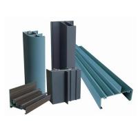 Profils enduits d'extrusion de fenêtre en aluminium de grain en bois d'OEM 6005 pour des portes et Windows d'hôtel