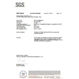 Vulcan Industrial & Trading Co., Ltd. Certifications