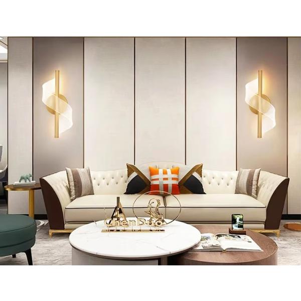 Modern Screw Shape Living Room Backdrop Wall Lamp Designer Personalized Bedside Acrylic Wall Light