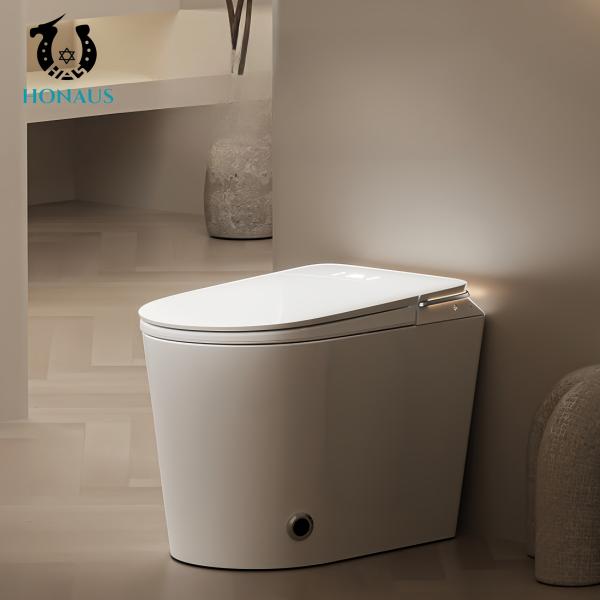 Hotel Use Smart Intelligent Toilet Small Size Bathroom Digital Display UV Sterilization