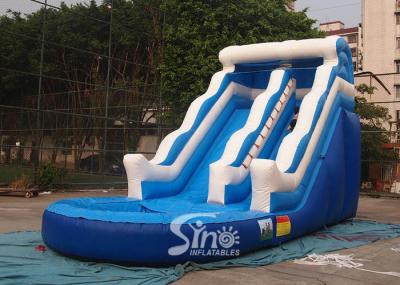 partido inflável comercial da corrediça de água da onda de 18ft para crianças e adultos com material de encerado do pvc de 0.55mm