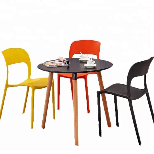 Anti Slip Plastic Restaurant Chairs , Modern Plastic Dining Room Chairs