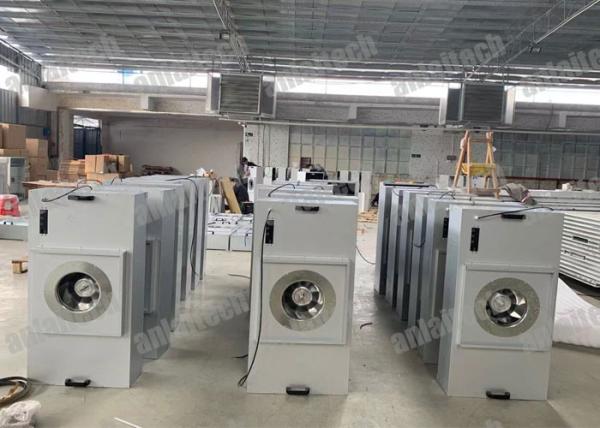 63dB 1PH Laminar Air Flow Filter FFU , 27KG Hepa Fan Filter Unit