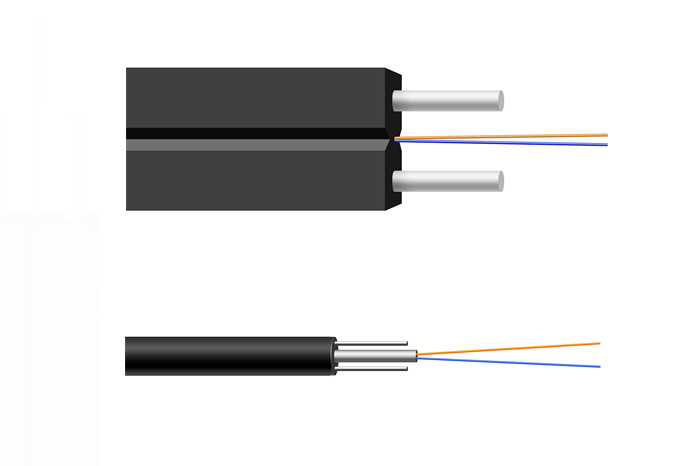 PVC LSZH 2fo SM Мономодный G657A оптический волокно Drop FTTH кабель 2km 1km