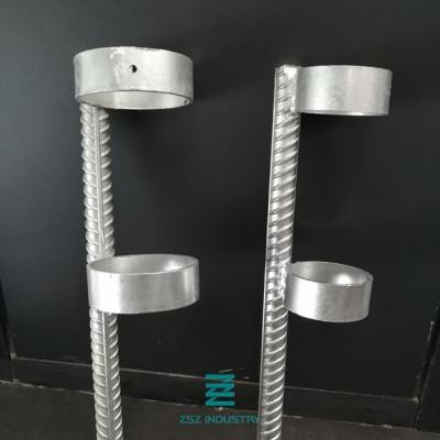 800mm Height Galvanised Fence Fittings Wood Column Ground Pile Screw ISO9001