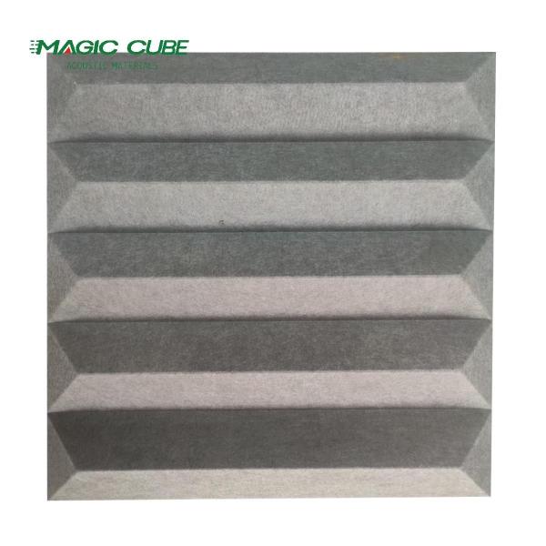 Polyester Fiber Soundproof 3D Wall Panels For Bass Insulation And Padding