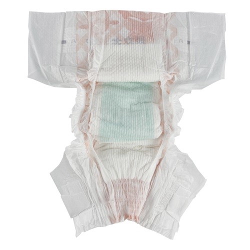 Blue ADL Soft Baby Diapers With Elastic Waistbands Embossed Topsheet