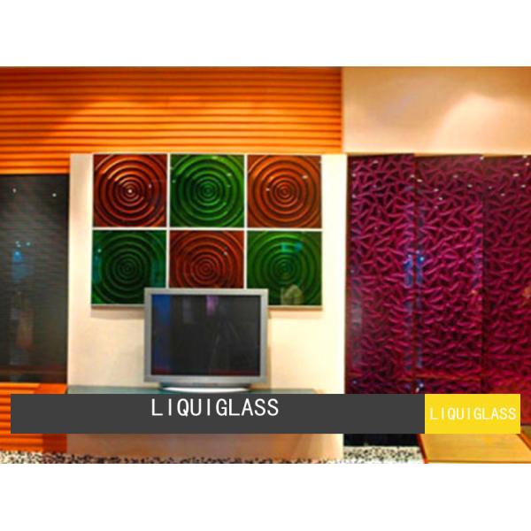 Flat Shape Printed Laminated Glass , 12mm Toughened Laminated Glass