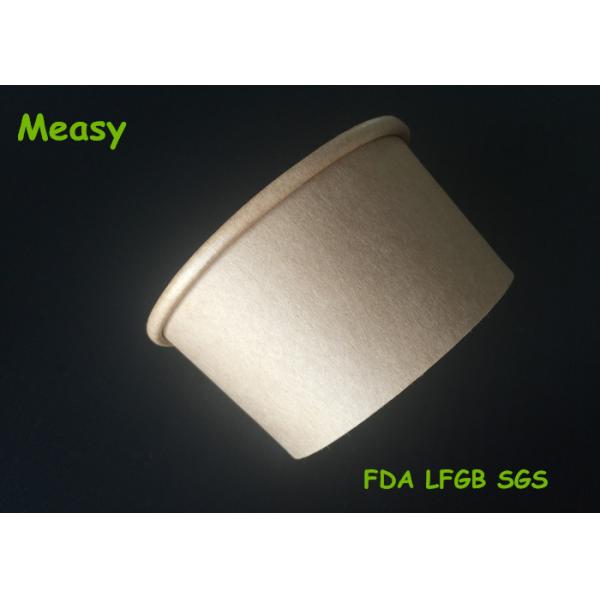 Hot and Cold Food Kraft Paper Cups , thermal disposable cups FOR Beverage or Ice Cream