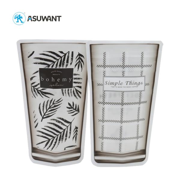 Custom Special Shaped Zip Lock 3.5 7 14 28 G Zipper Resealable Sealed Die Cut Mylar Plastic Bags