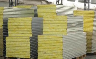 Sound / Fire Proof Insulated Sandwich Panel Wall Boards 30 - 45kg Density