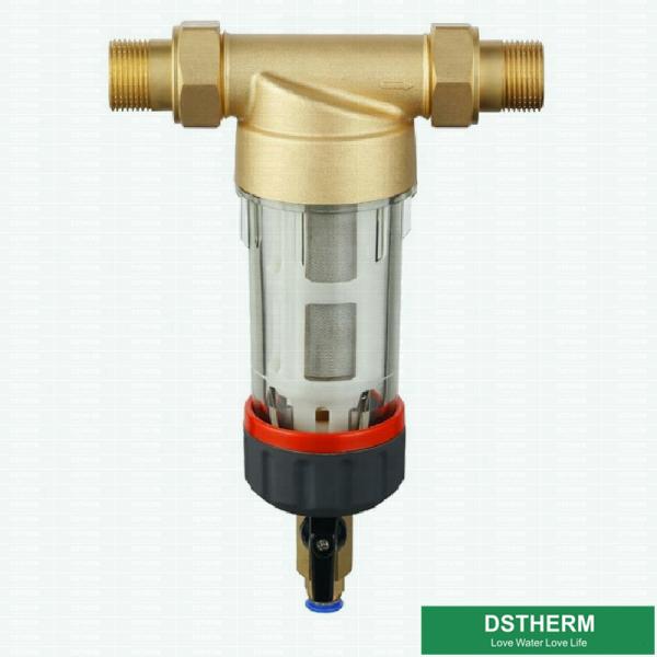 Encanamento lavável personalizado Mesh Brass Water Pre Filte de aço inoxidável da casa inteira de bronze mais pesada do corpo