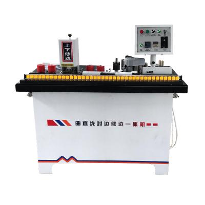 Linha reta ou máquina manual da borda de borda da curva para os painéis da madeira maciça