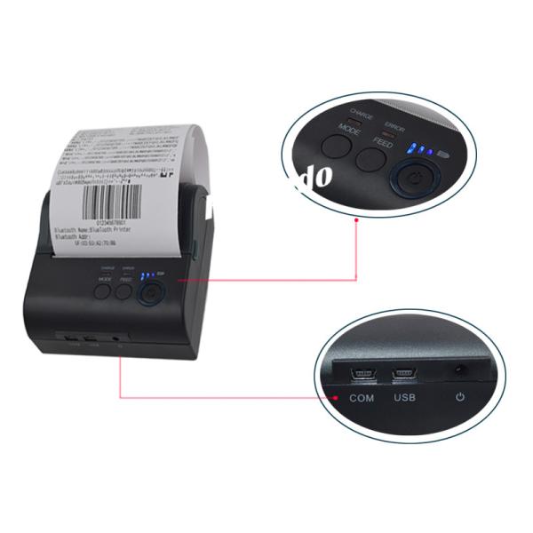 Portable Personal Digital Assistant Mini Thermal Printer Compatible With Android / IOS Operate Systems