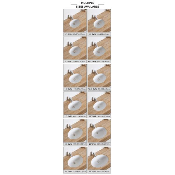 Customized 10L-15L Oval Under Counter Wash Basin Children'S Inset Countertop Basin