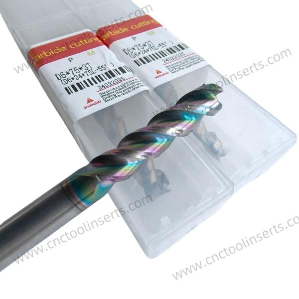 Milling Cutter, End Mill，CNC Insert, PVD Coating, Model D6×24×75L-55°,Machining of Planes, Steps, Grooves, and Contoured Surfaces​