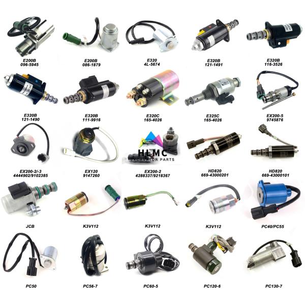 Excavator Replacement Parts KT320B/C Protective Lock Solenoid Valve 121-1491 KWE5K-31/G24D For   320B 320C
