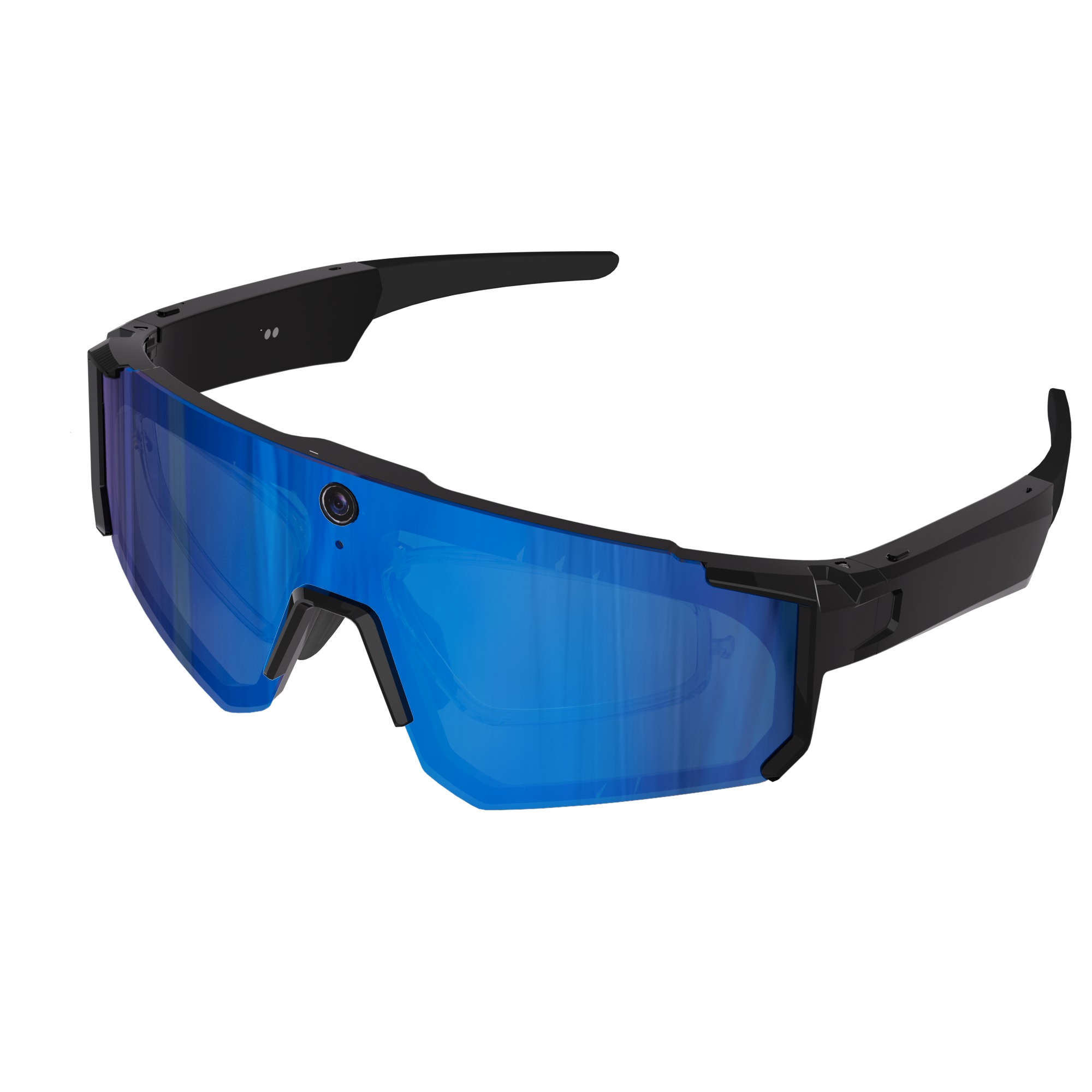 V06 Smart Glasses-1200P HD Video AI Object Recognition IP54 Waterproof Magnetic Charging Voice Control Semi-Open
