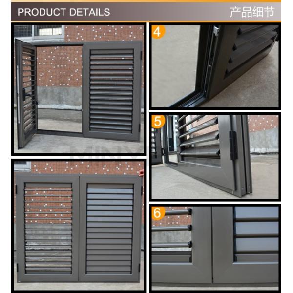 1.4mm-2.0mm Profile Thickness Aluminum Alloy Plantation Shutters for American Windows