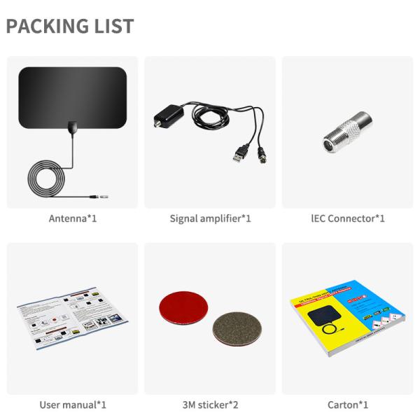 Indoor Digital Xxxl Sexy Full HD Dish TV Antenna com e 50 Ohm Impedância de Entrada