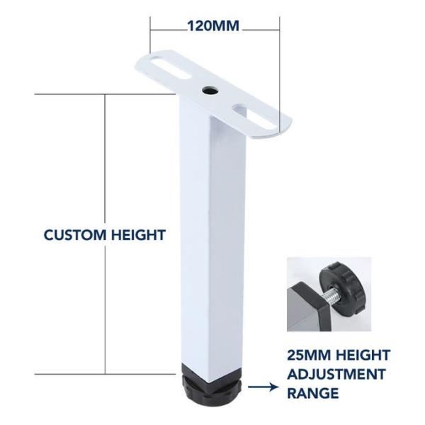 Bedroom Plastic Mat Adjustable Bed Frame Support Legs