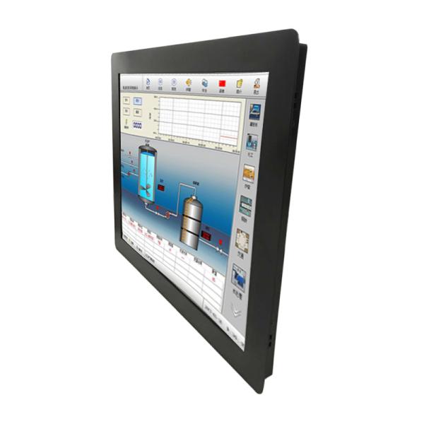 IP65 impermeable Industrial Monitor de pantalla táctil incrustada Resistencia capacitiva Mini PC sin ventilador Monitores de pantalla LCD HD