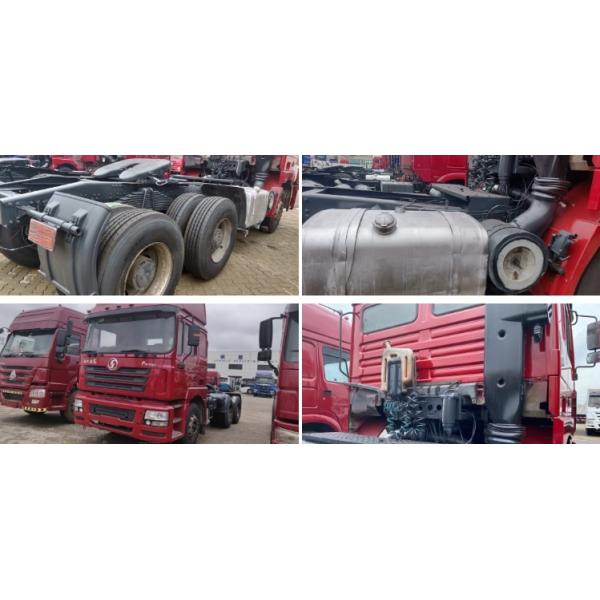 Red Shacman F3000 6x4 Tractor Truck , Used Tractor Trailer Trucks