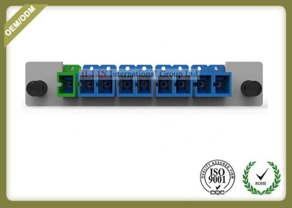 Rack Wall Mount Fiber Optic Splitter Cassette / Card Type SC UPC Connector