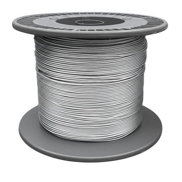 Galvanized Steel Aircraft Cable 1/16 Diameter 3000m Length with 1770 MPa Tensile Strength for Safety Protection