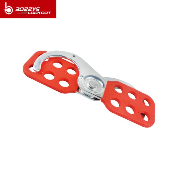 BOSHI OEM steel 6 padlock holes clamp on safety hasp lockout with handle