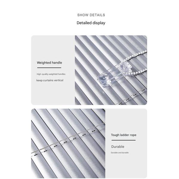 Modern Design Shutters for Waterproof and Antifouling Aluminum Louver Curtain in Toilet Kitchen Balcony Living Room
