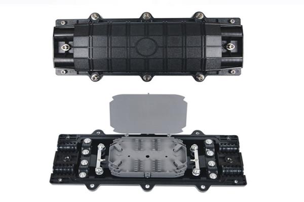 Single Core Outdoor Fiber Splice Enclosure , Horizontal Optical Fiber Junction Box