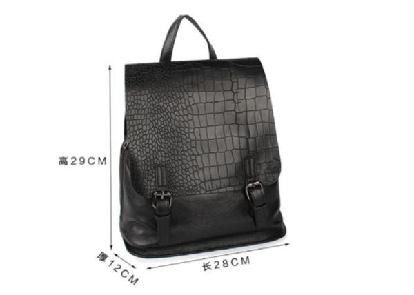 New College Wind Double Womens Fashion Rucksack Female Student Embossed Clamshell