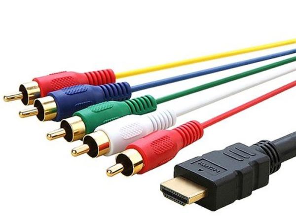 HDMI to 5 RCA Cable